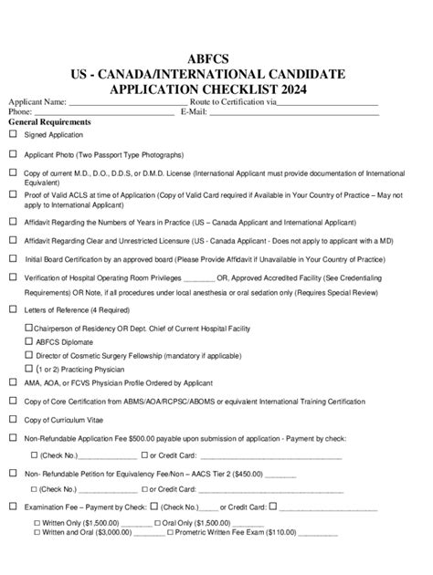 Fillable Online US CANADA INTERNATIONAL CANDIDATE Fax Email Print