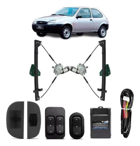 Kit De Vidro Elétrico Courier Fiesta Street 2 Pt Sensorizado