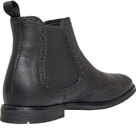 Buy Clarks Mens Ronnie Top Chelsea Boots Black Interest