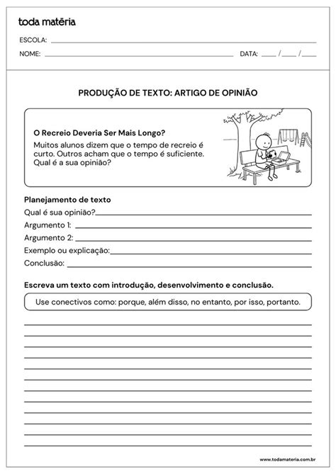 Produção De Texto Para O 5º Ano - Atividades de produção de textos para o 5º ano (para imprimir) - Toda ...