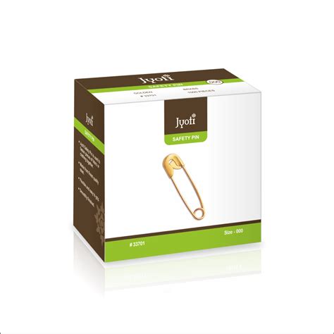 Steel Brass Jyoti Safety Pin Golden 000 Quantity Per Pack