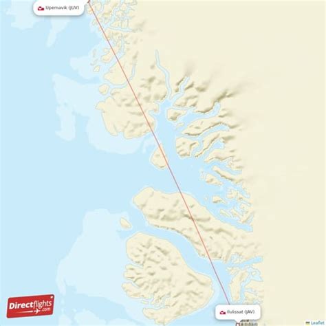 Direct Flights From Ilulissat To Upernavik JAV To JUV Non Stop