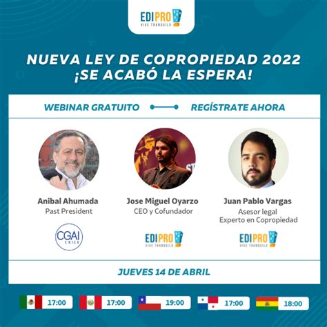 Webinar Nueva Ley De Copropiedad 2022 Colegio De Administradores De Chile