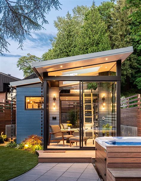 Turn Your Backyard Shed Into A Small Space Oasis With These Ideas Backyard House Backyard