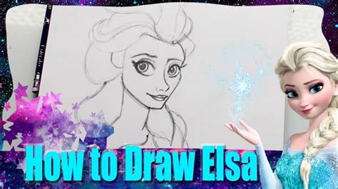 How To Draw Elsa From Disneys Frozen Dramaticparrot Youtube