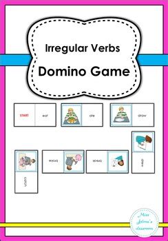 Irregular Verbs Domino By Miss Jelena S Classroom Tpt