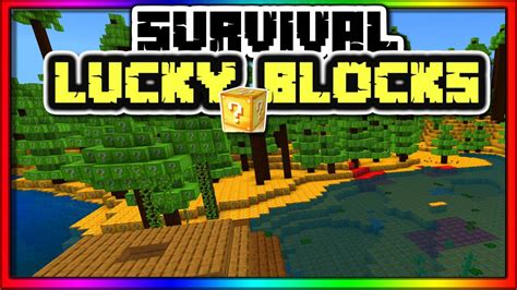 Survival Lucky Blocks Map Mcpe Minecraft