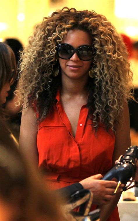 Beyonce Curly Blonde Hair
