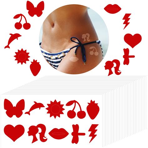 Elegant Pattern Tanning Stickers - 300 Perforated Self-Adhesive Body Stickers for Indoor/Outdoor ...