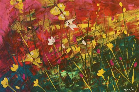 Butterfly Garden Painting By Zoraida Cortes Fine Art America