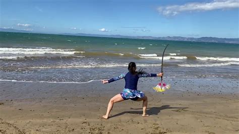 Keep Fit Beach Tai Chi Sword Youtube