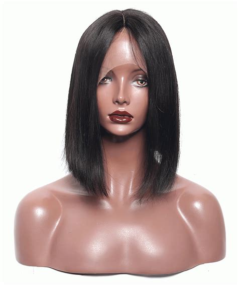 Short Straight Bob Style 360 Lace Frontal Wigs 150 Density