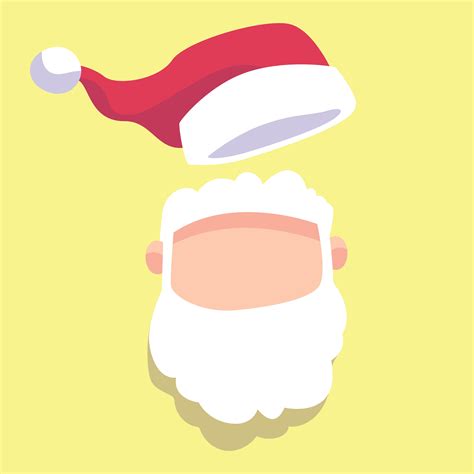Santa Claus Face Template - 10 Free PDF Printables | Printablee