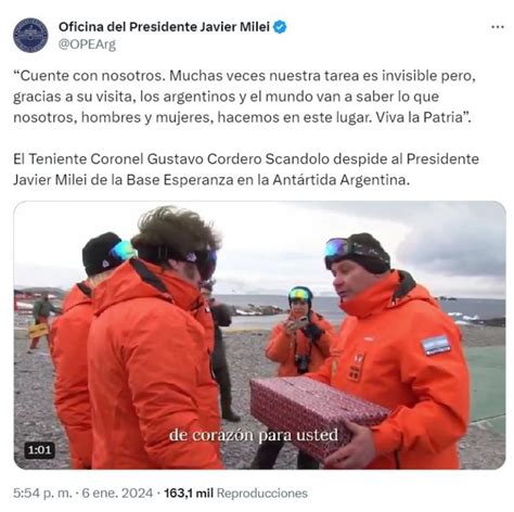 En Fotos As Fue El Viaje De Milei A Las Bases Marambio Y Esperanza