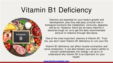 PPT - Vitamin B1 Deficiency Symptoms PowerPoint Presentation, free ...