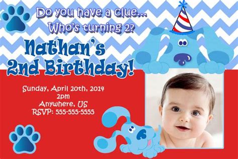 Blue's Clues Birthday Invitation and party supplies - Blues Clues ...