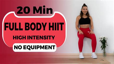 20 Minute Full Body Hiit High Intensity Workout No Equipment No