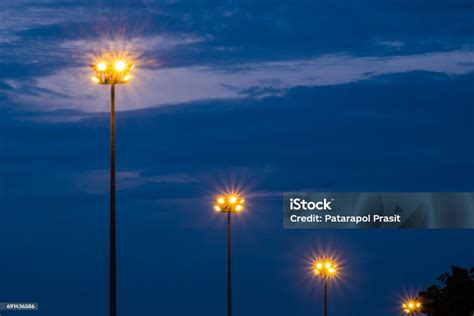 Street Light Post Stock Photo Download Image Now Cloud Sky Dusk