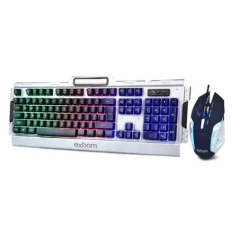 Kit Game Teclado Mouse Semimecanico Led Kabum