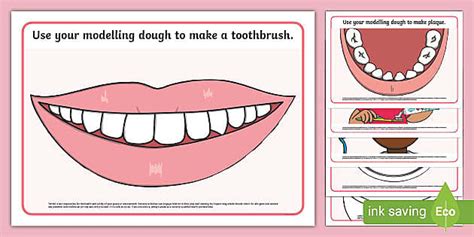 Healthy Teeth Modelling Dough Mat L Enseignant A Fait