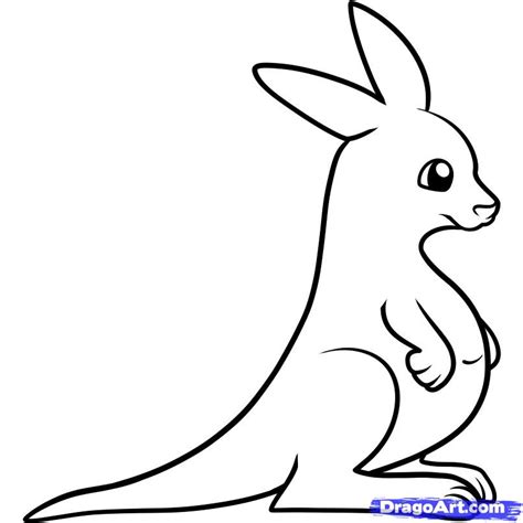 Baby Kangaroo Drawing at viiarmandoblog Blog