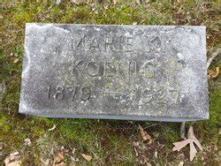 Marie Katharine Koenig M Morial Find A Grave