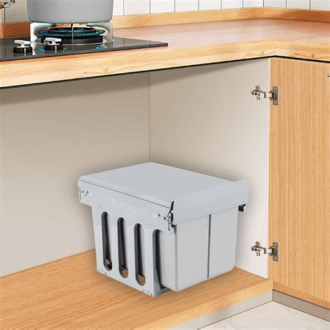 2 pièce poubelle de cuisine encastrable 2 x 15 L Poubelles de