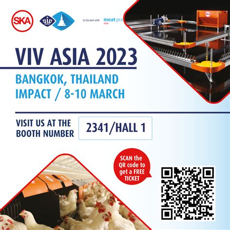 VIV ASIA 2023 Booth 2341 Hall 1 SKA Poultry Equipment