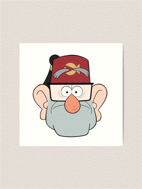 "Stan Pines Paper Fez Face Mask" Art Print by The-Sqoou | Redbubble