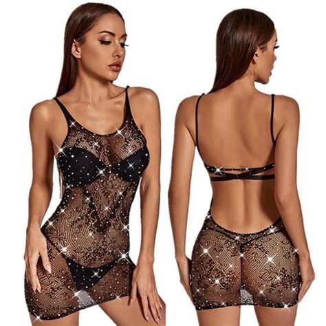 Mini Robe De Plage En Maille Résille Transparente Pour Femmes Sexy Cover up Pour Bikini