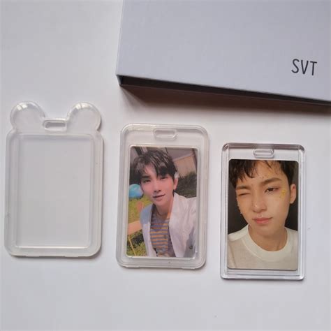 Jual Photocard Holder Clear Acrylic Pvc Cahol Id Card Shopee Indonesia