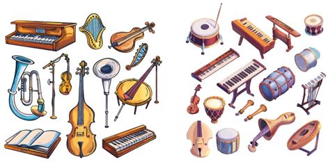 Premium Vector Music Instrument Vector Icons Entertainment Instrumentation Collection