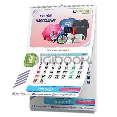 Jual Cetak Kalender Dinding Tahun 2024 1 Lembar Jilid Spiral HVS