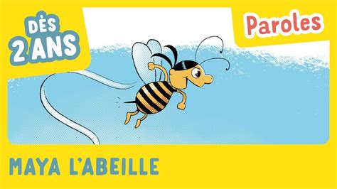 Maya l abeille Comptines avec paroles Mon imagier des récrés