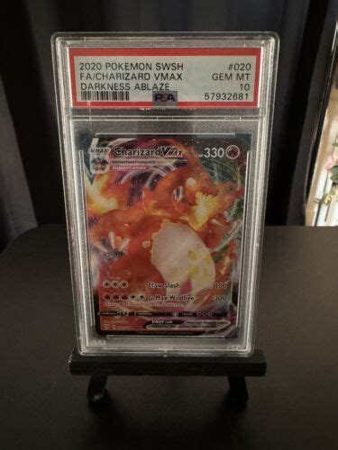 Charizard VMAX Full Art Holo PSA 10 GEM MINT 20 189 2020 Pokemon