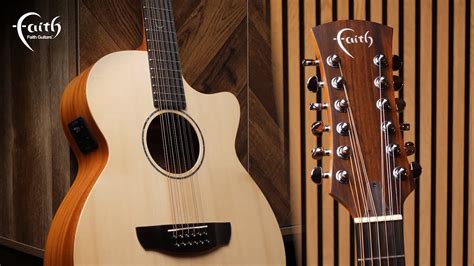 Faith Guitars Naked Venus Cutaway Electro 12 String FKV12 YouTube