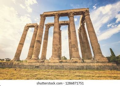 Ruins Temple Olympian Zeus Athens Stock Photo 1286871751 | Shutterstock