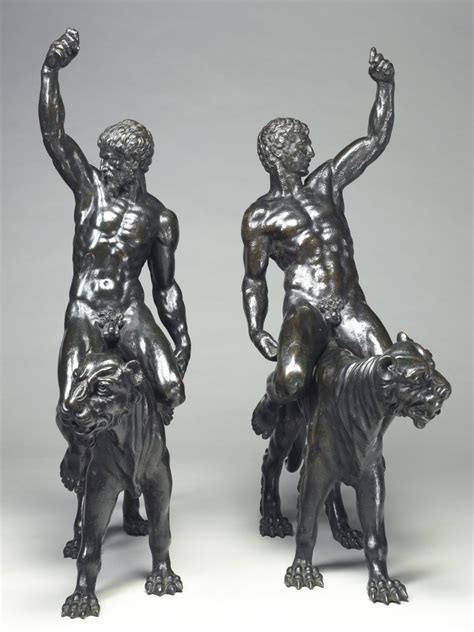 Nude Bacchants Riding Panthers By Michelangelo Buonarroti