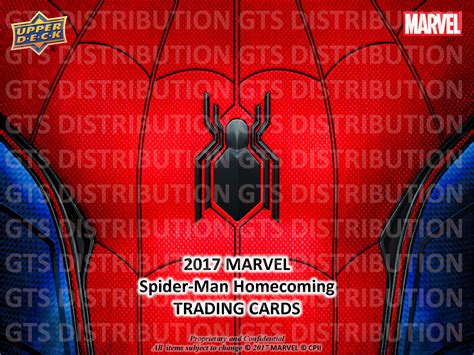 Marvel Spider Man Homecoming Movie Trading Cards Cards