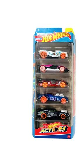 Pack Hot Wheels Action X5 Unidades Mattel Escala 1 64