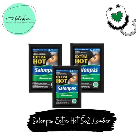 Jual Salonpas Extra Hot 5x2 Lembar Shopee Indonesia