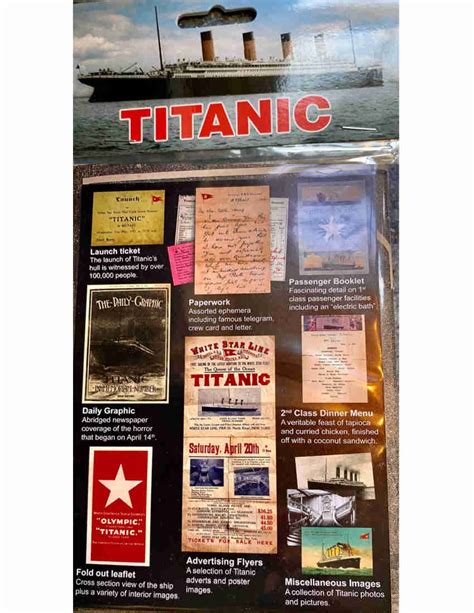 Titanic Memorabilia Reproductions | List TMR722