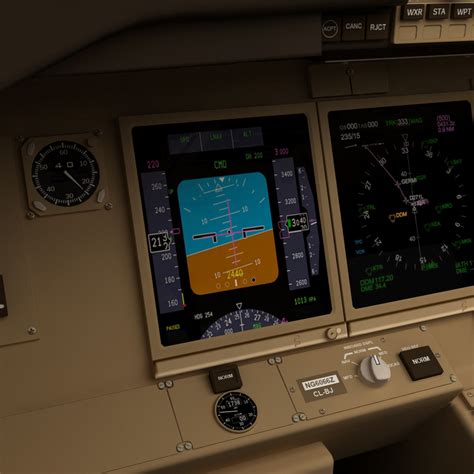 realistic boeing 777 cockpit 3d lwo