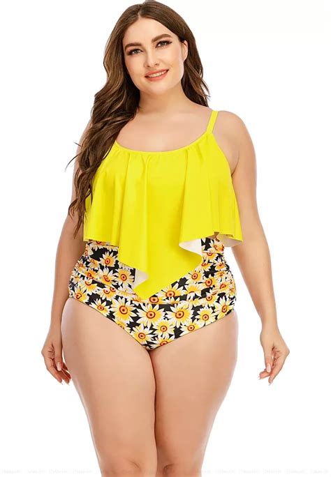 Buy ZITIQUE Large Size Two Piece Strap Bikini Swimsuit 2024 Online