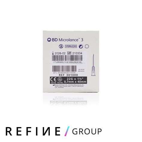 Bd Microlance Hypodermic Needle G Yellow Mm Refine Pharmacy