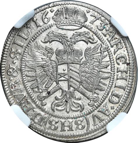 Śląsk Śląsk Leopold I 1658 1705 6 krajcarów 1673 SHS Wrocław