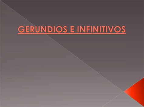 Gerundios E Infinitivos PPT