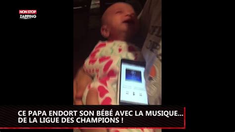 Il endort son bébé avec la musique de la Ligue des Champions Vidéo