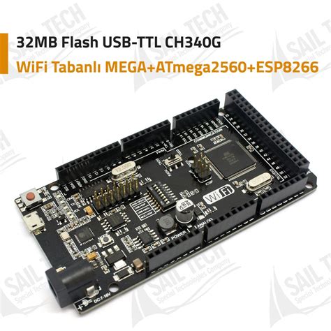 Wifi Tabanl Mega Atmega Esp Mb Flash Usb Ttl Ch G