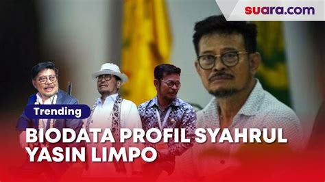 Biodata Profil Syahrul Yasin Limpo Yang Dikabarkan Jadi Tersangka KPK